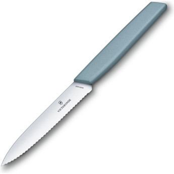 Нож для овощей Victorinox Swiss Modern, лезвие 10 см, голубая ручка