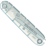Передняя накладка 91 мм, серебристая полупрозрачная C.3607.T3.10