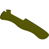 Задняя накладка Victorinox 111 мм с фиксатором, нейлон, зелёная (C.8304.4.10)