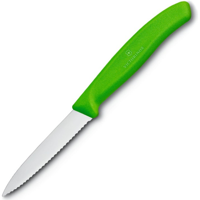 Нож для овощей Victorinox SwissClassic, лезвие 8 см, зелёный