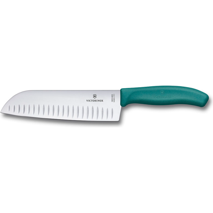 Сантоку Victorinox Swiss Classic, зелёная рукоять
