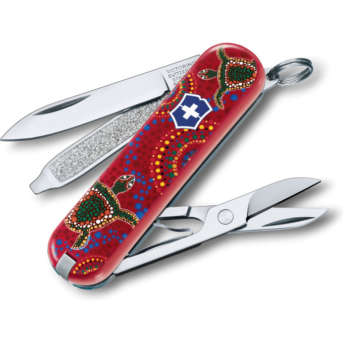 Нож-брелок Victorinox Classic Turtles Down Under 0.6223.L1710