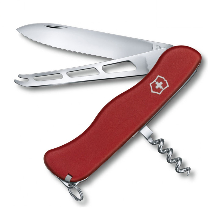 Нож Victorinox Cheese Knife 0.8833.W, красный